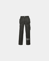 Werkbroek polycoton 300g om te personaliseren - Zwart-Hemelsblauw