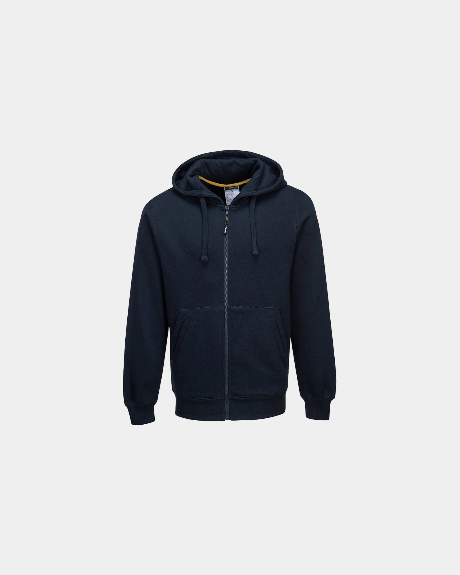 Sweater met rits katoen polyester om te personaliseren - Marineblauw