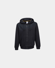 Sweater met rits katoen polyester om te personaliseren - Zwart-Hemelsblauw
