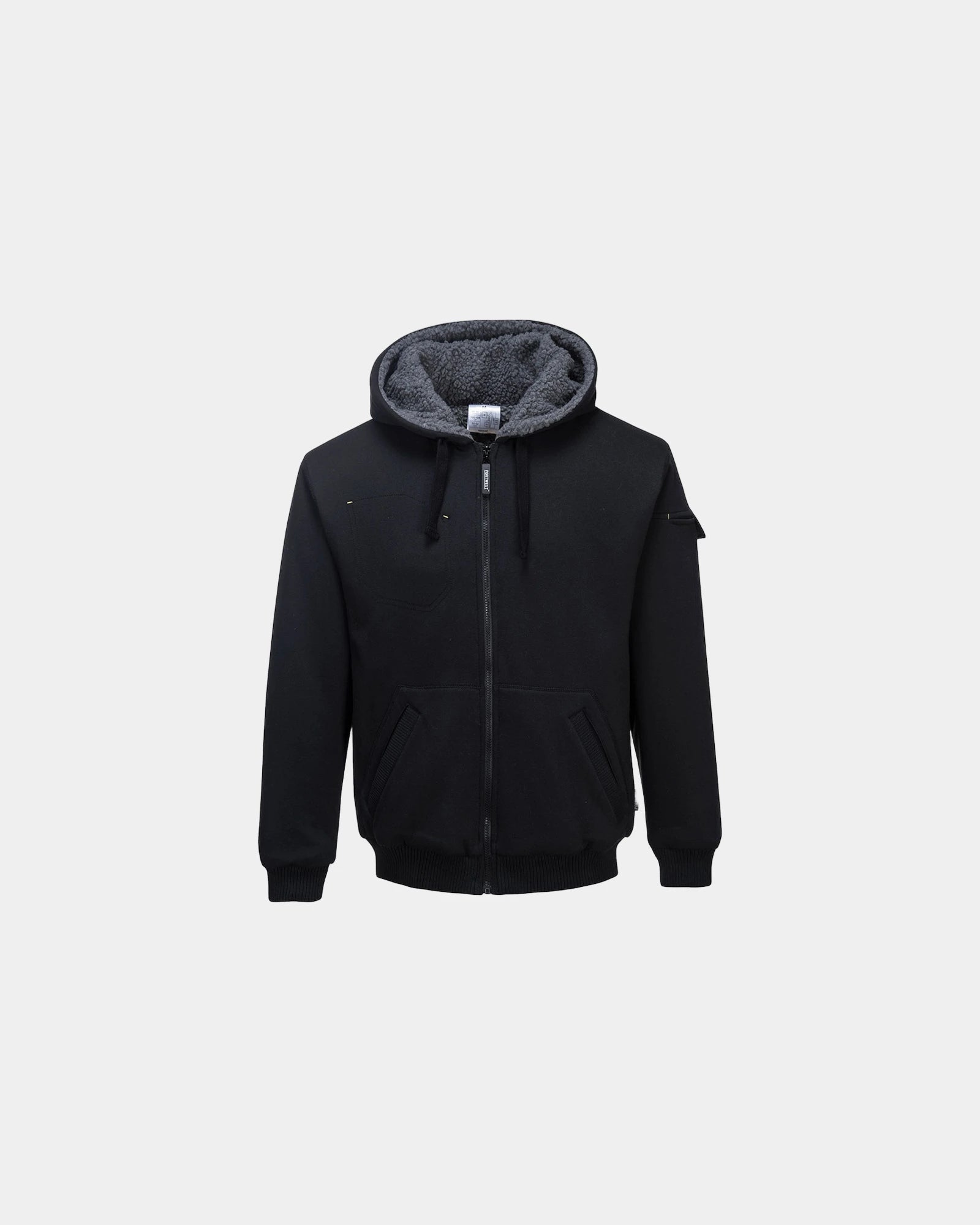 Hoodie jack fleece gevoerd Petwer om te personaliseren - Zwart-Hemelsblauw