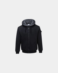 Hoodie jack fleece gevoerd Petwer om te personaliseren - Zwart-Hemelsblauw
