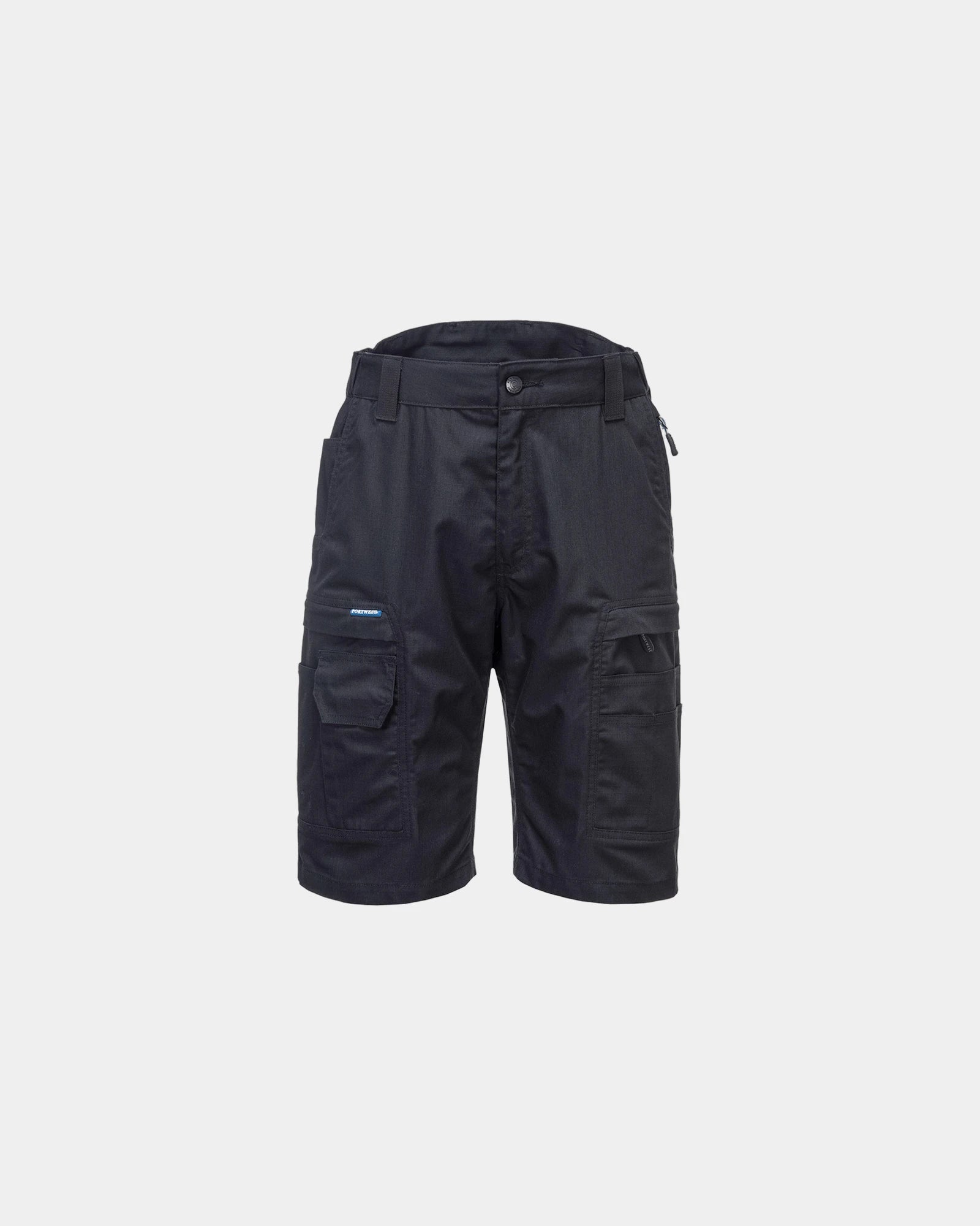 Werkbermuda ripstop stretch KX3 om te personaliseren - Zwart-Hemelsblauw