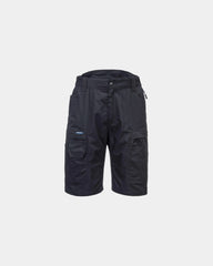 Werkbermuda ripstop stretch KX3 om te personaliseren - Zwart-Hemelsblauw