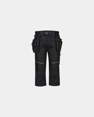 Werkshort holsterzakken Ripstop rekbaar om te personaliseren - Zwart-Hemelsblauw