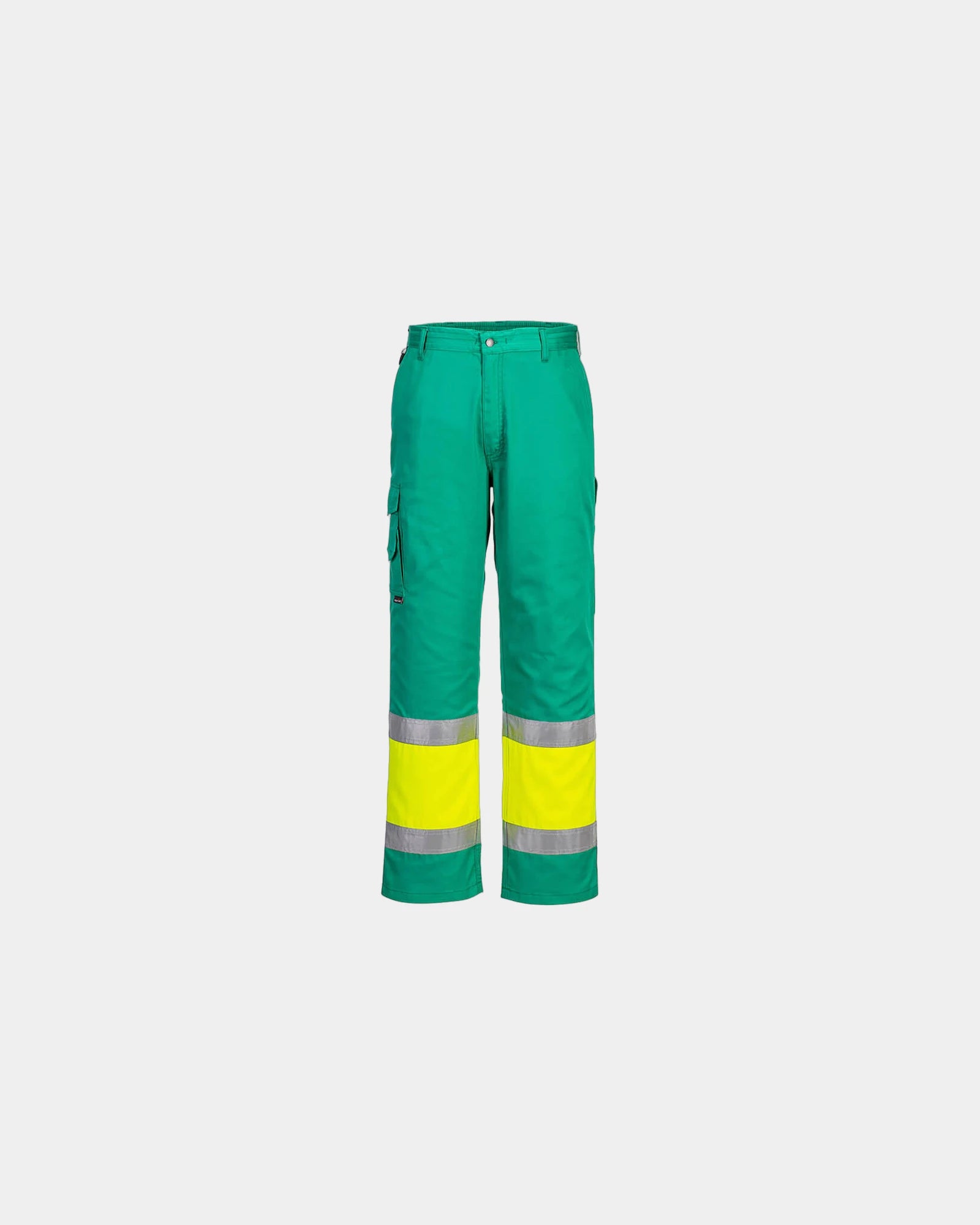 Werkbroek Hi-Vis tweekleurig veiligheid om te personaliseren - Geel-rood