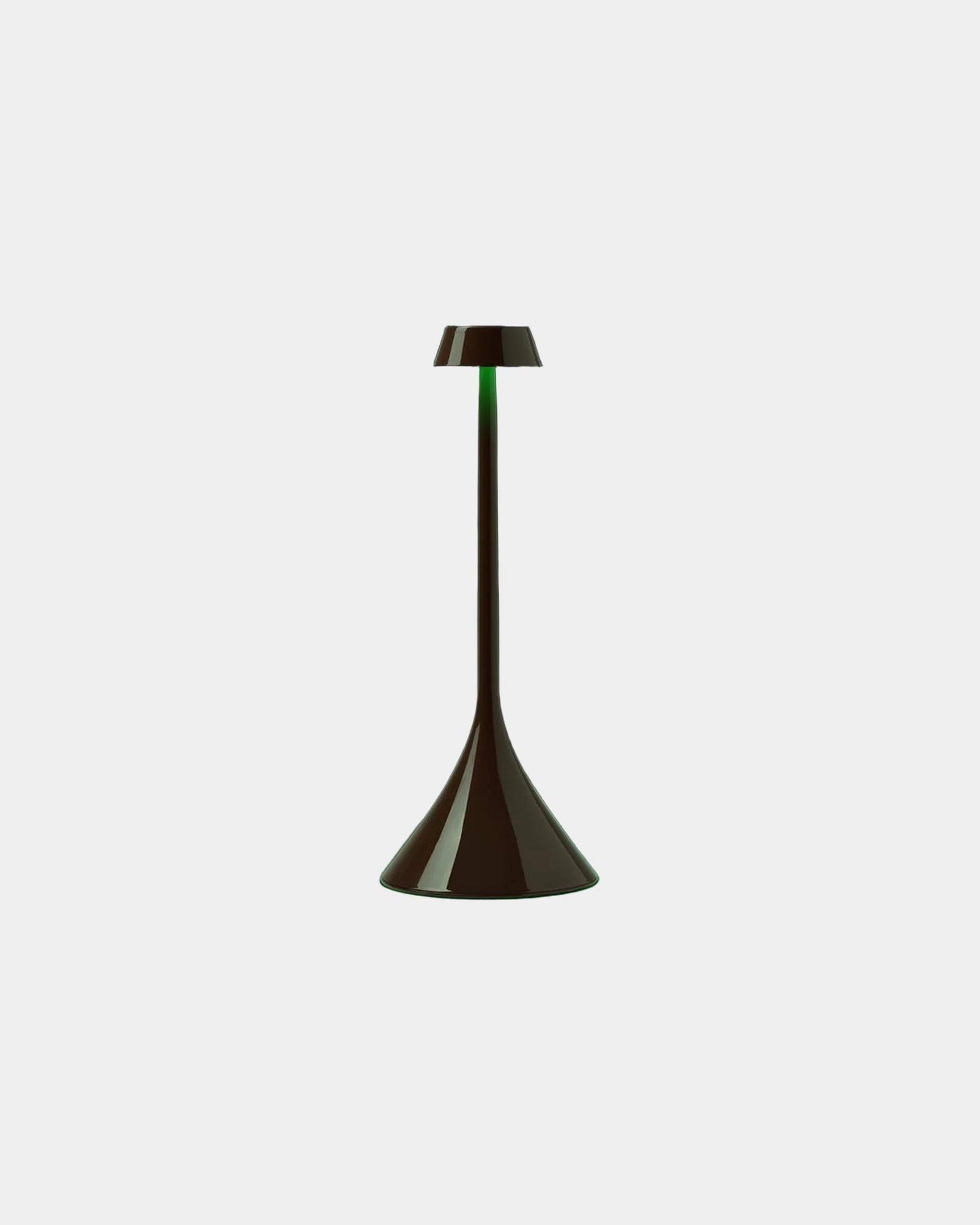 Tafellamp LED Lexon Steli S Dome om te personaliseren - Glanzend chocoladebruin