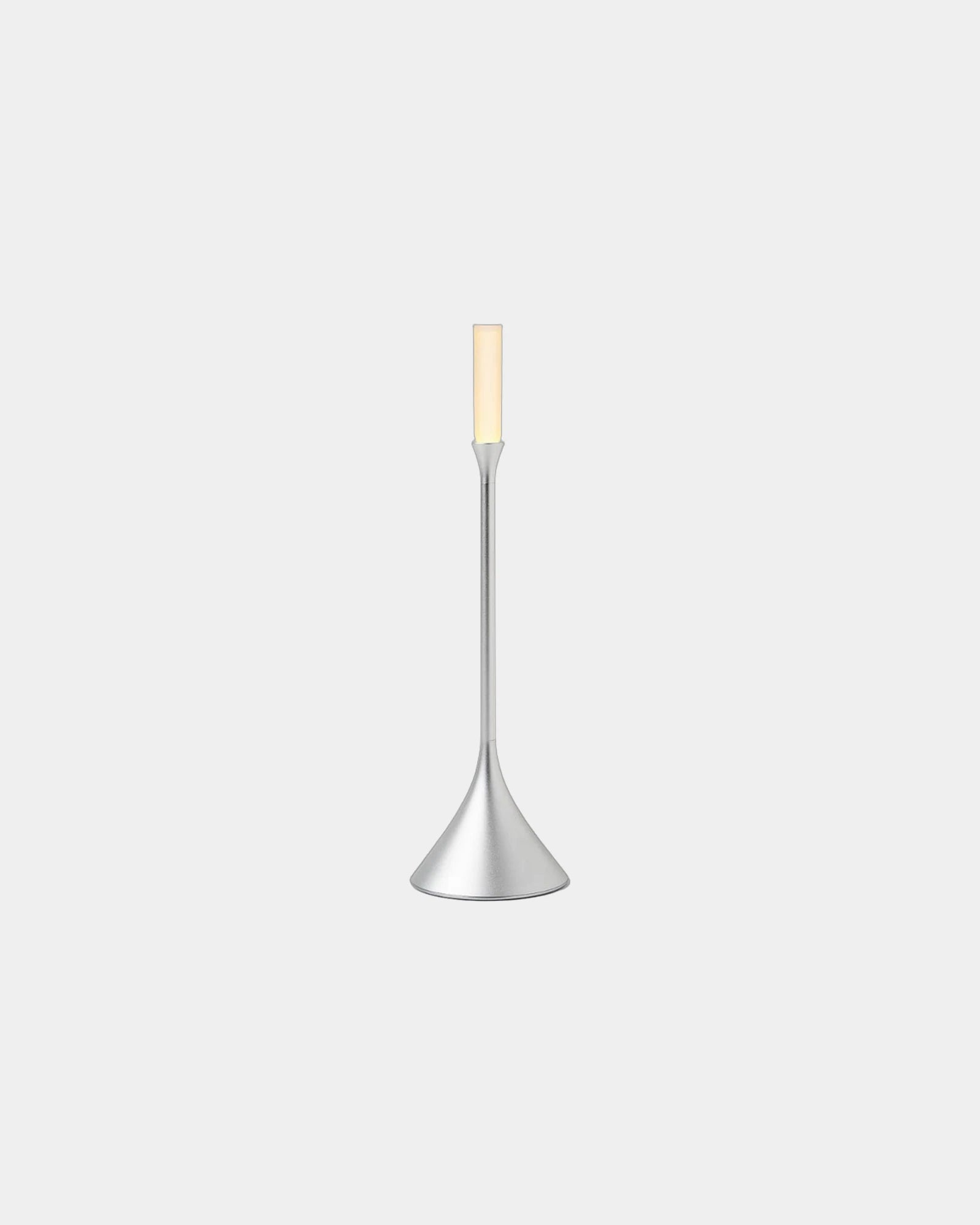 LED-kaars Steli Candle spatwaterdicht om te personaliseren - Aluminium gepolijst