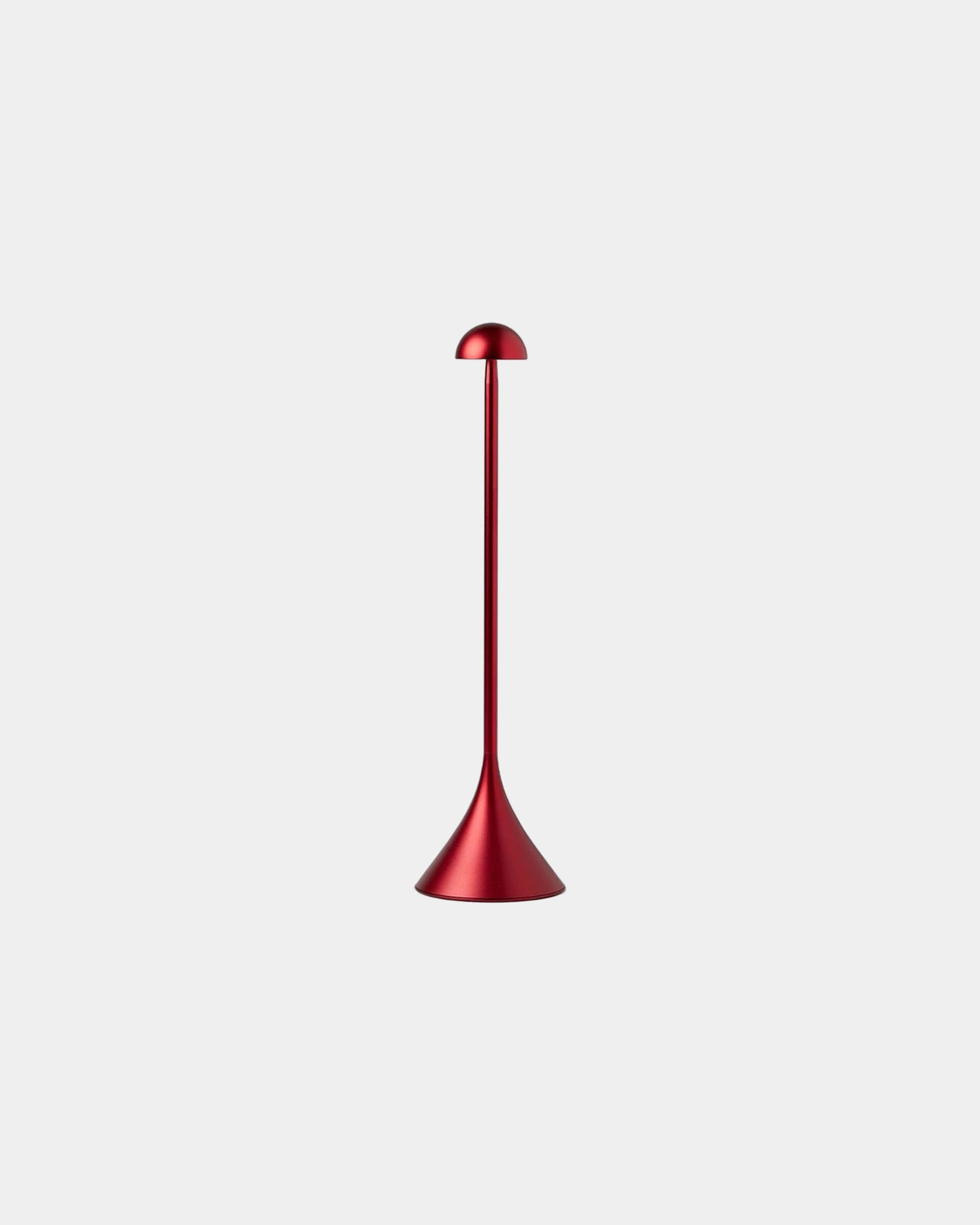Tafellamp aluminium Lexon Steli Dome om te personaliseren - Donkerrood