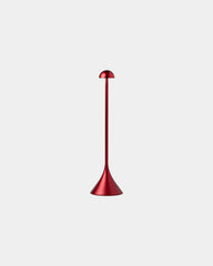 Tafellamp aluminium Lexon Steli Dome om te personaliseren - Donkerrood
