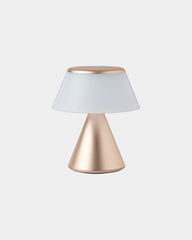 LED-lamp aluminium Lexon Luma S om te personaliseren - Soft Gold