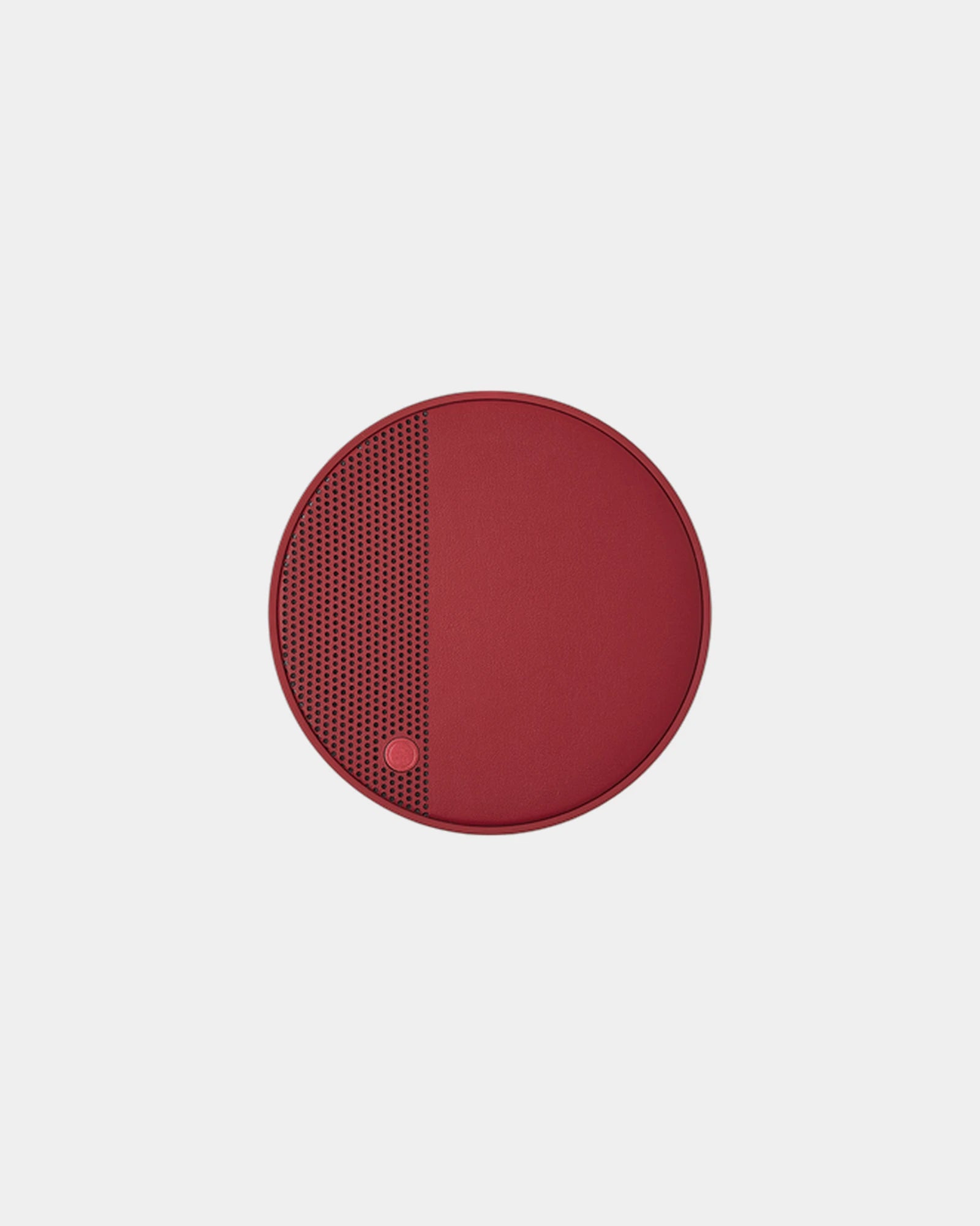 Draadloze oplader Lexon Oslo Energy+ om te personaliseren - Synthetisch leer rood/rood