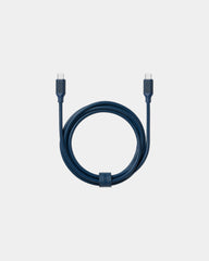 Oplaadkabel USB-C metaal Lexon Metali-C om te personaliseren - Donkerblauw