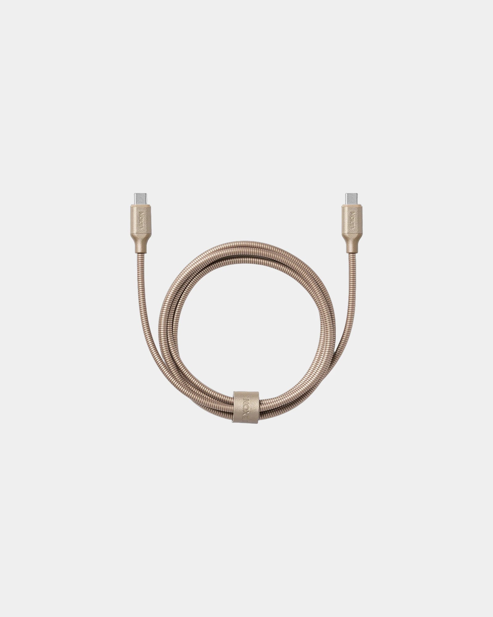 Oplaadkabel USB-C metaal Lexon Metali-C om te personaliseren - Soft Gold
