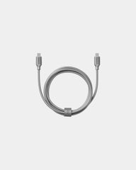 Oplaadkabel USB-C metaal Lexon Metali-C om te personaliseren - gepolijst aluminium