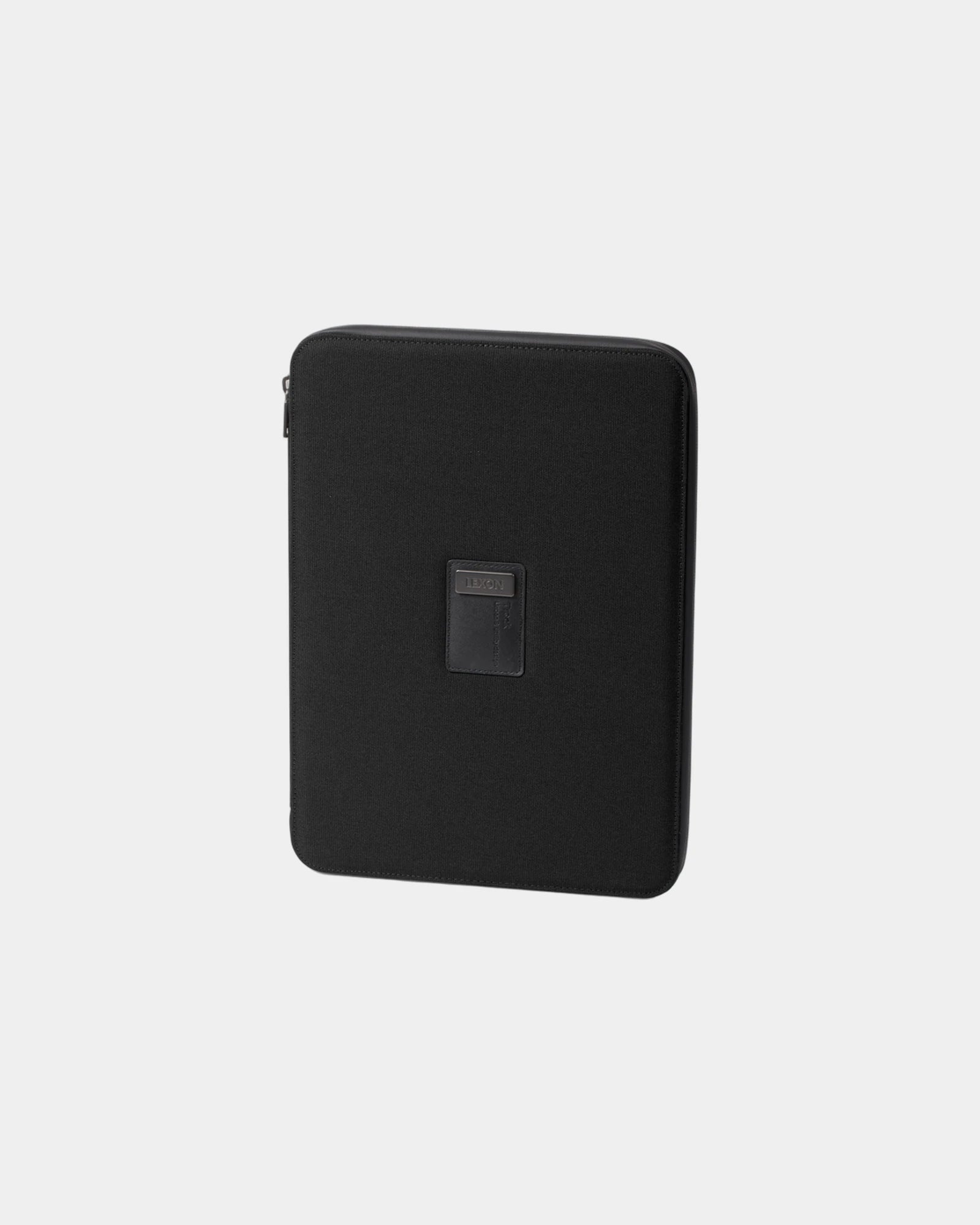 Documentenmap Lexon Track A4 met rits om te personaliseren - Zwart