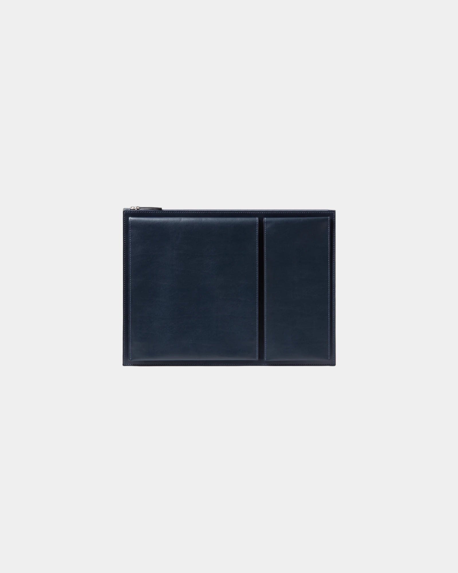 Laptoptas gerecycled leer Flat 15" om te personaliseren - Blauw