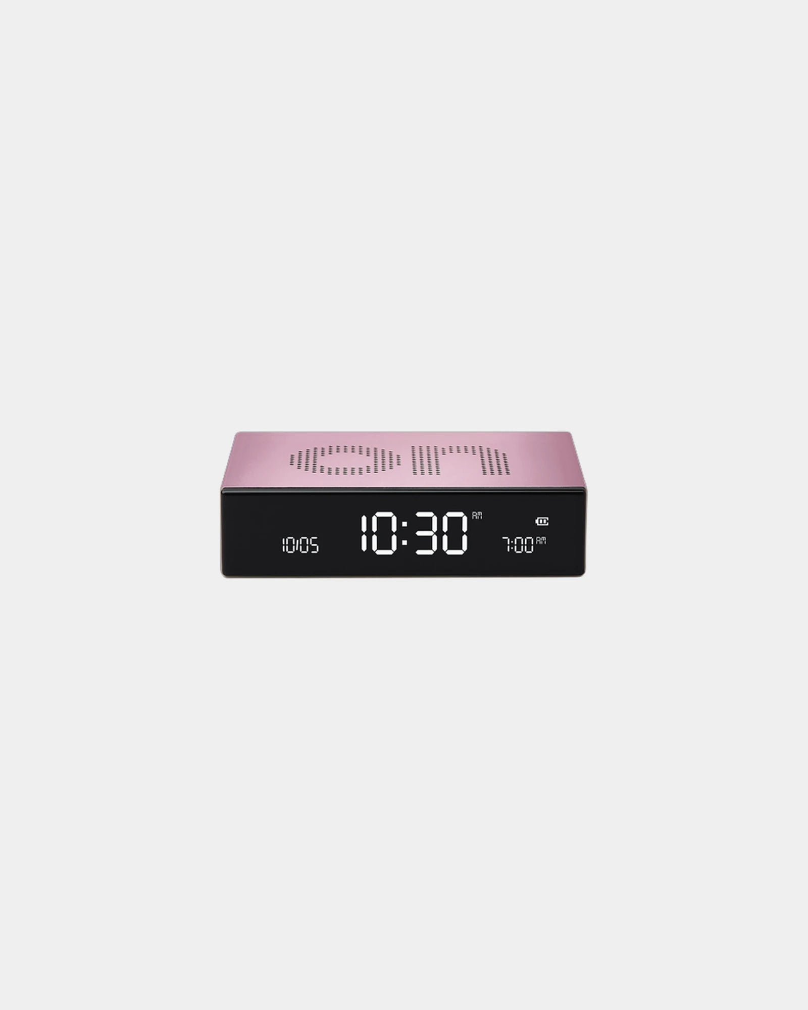 Wekker LCD Lexon Flip Premium om te personaliseren - Lichtroze