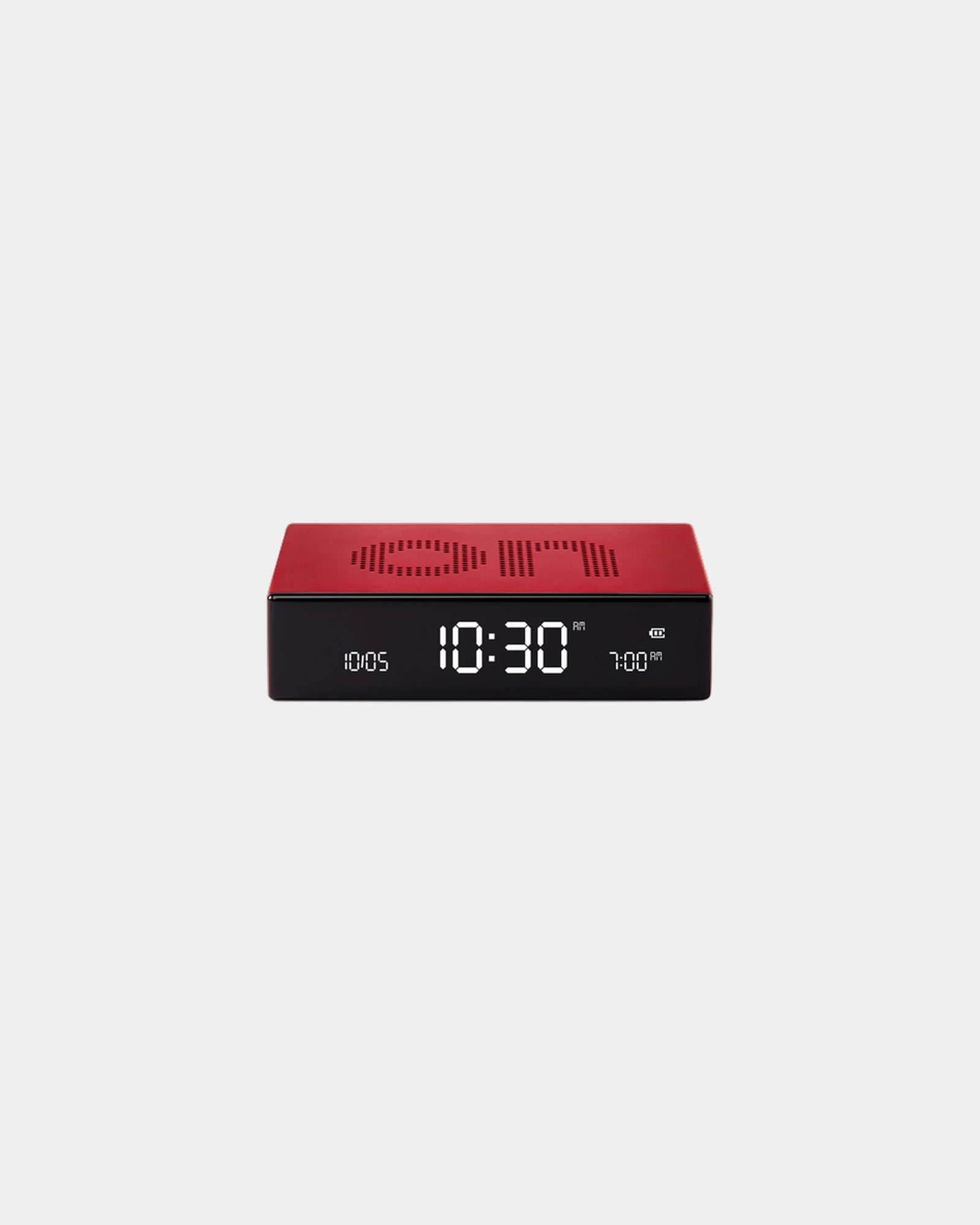 Wekker LCD Lexon Flip Premium om te personaliseren - Rood