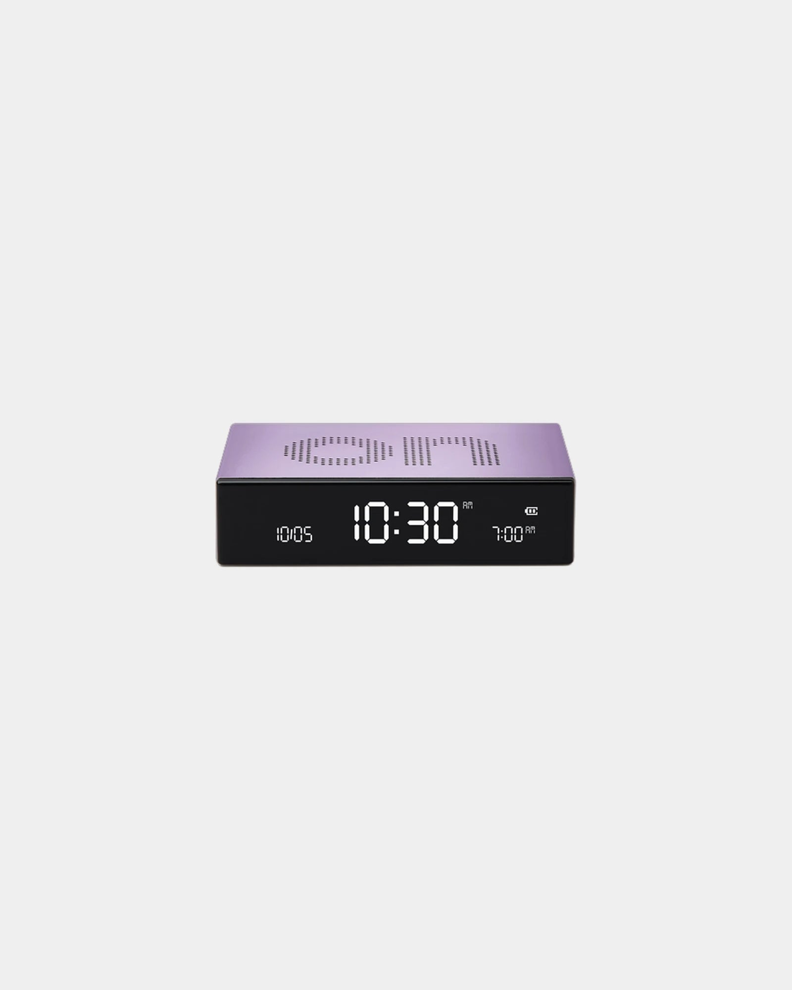 Wekker LCD Lexon Flip Premium om te personaliseren - Lichtlila