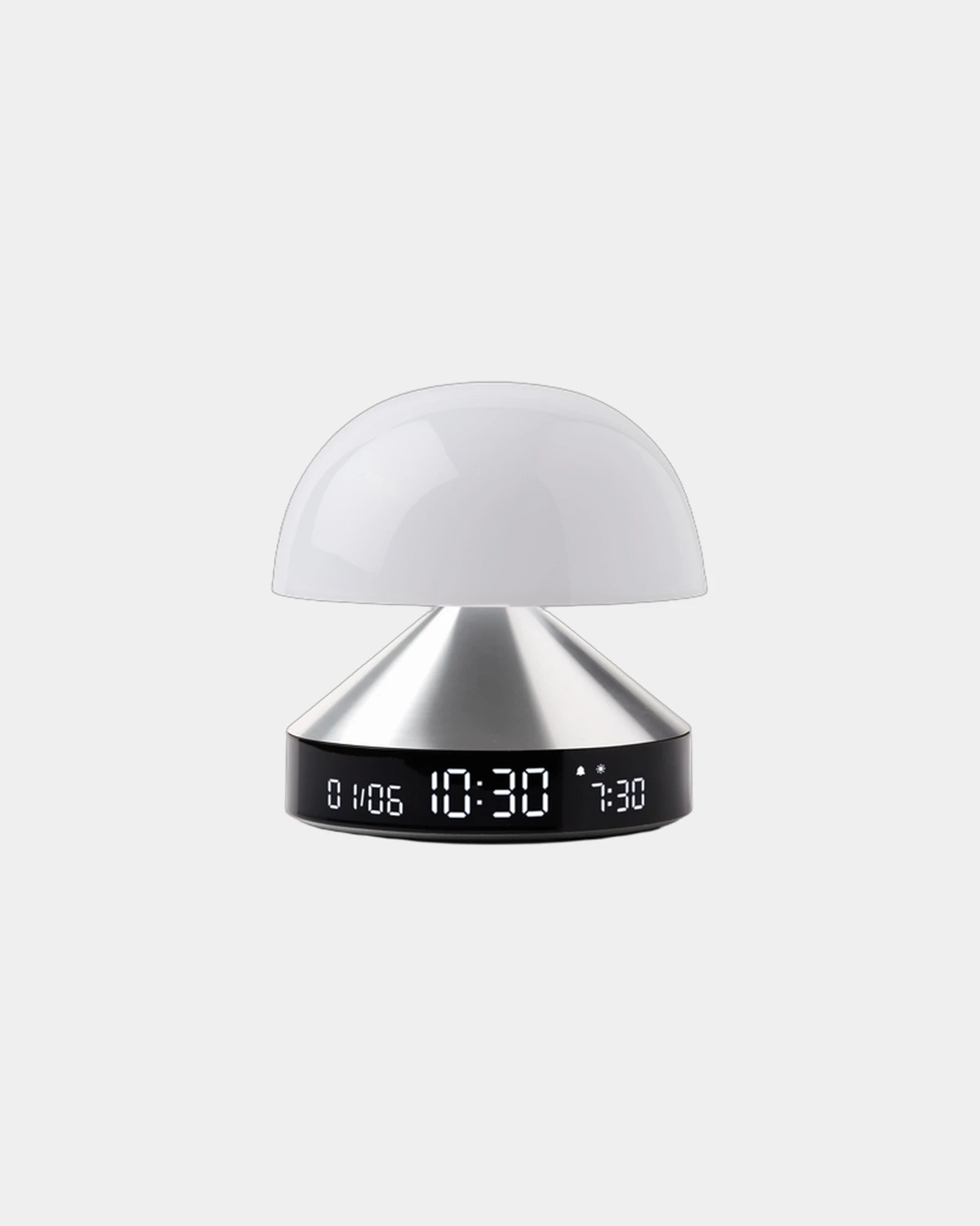 Wekkerlamp Lexon Mina Sunrise om te personaliseren - gepolijst aluminium