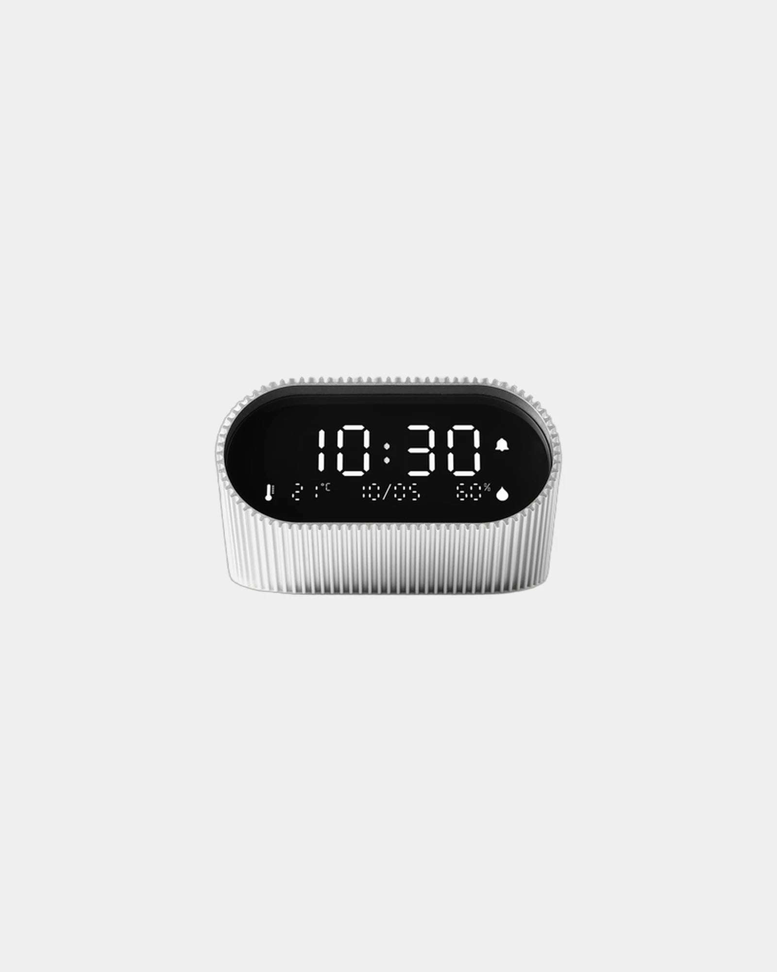 Wekkerlamp Ray Clock met zonsopgang om te personaliseren - Ruw aluminium