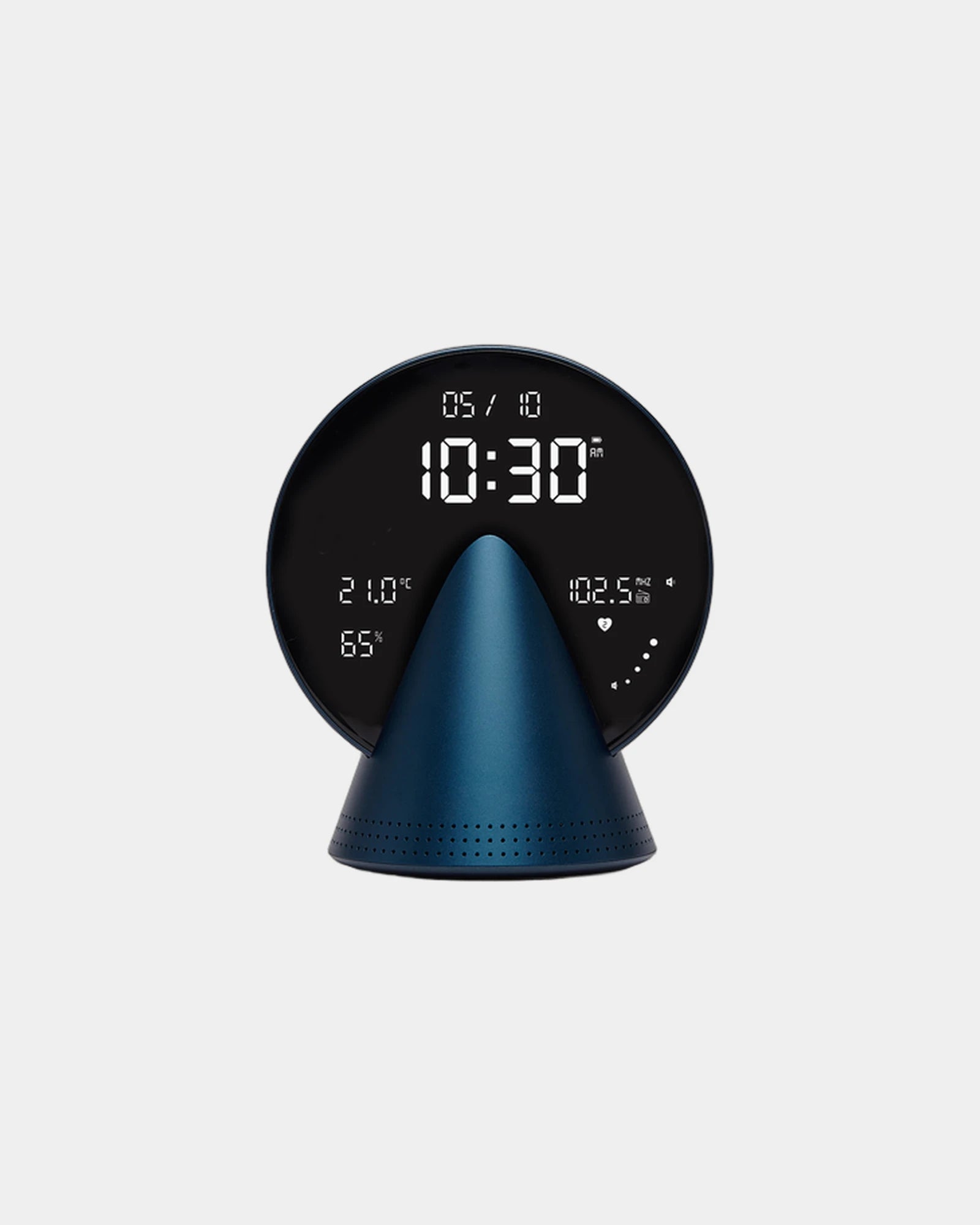 Wekkerradio Conic Clock met Bluetooth om te personaliseren - lapisblauw