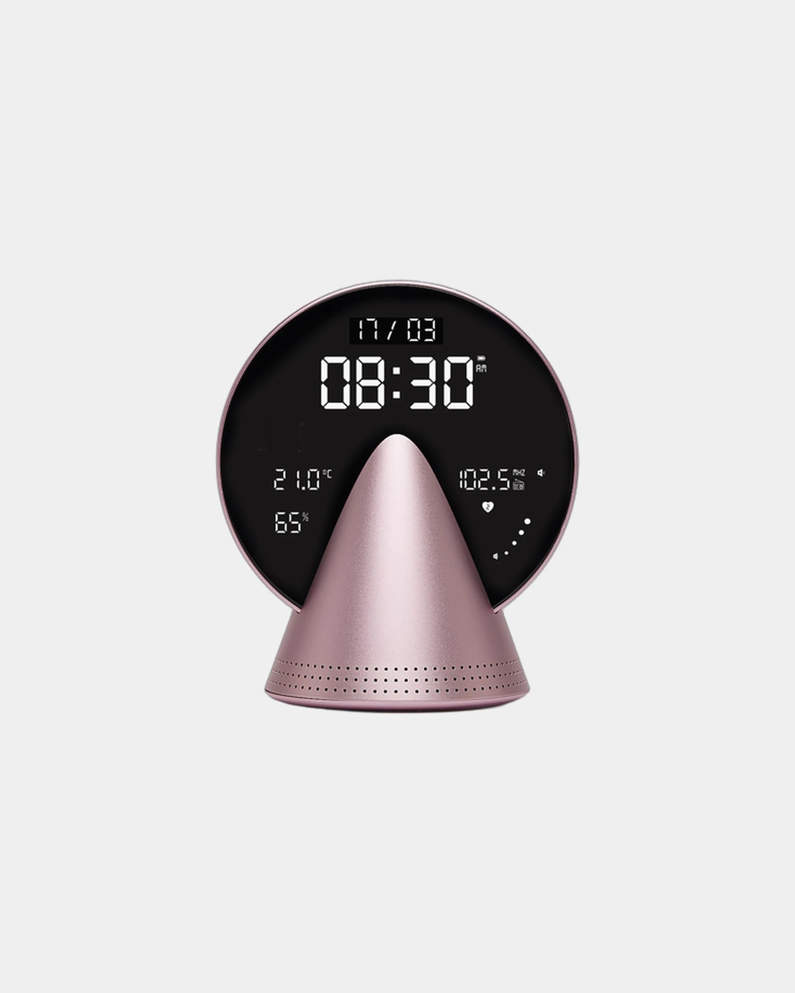 Wekkerradio Conic Clock met Bluetooth om te personaliseren - roze bloesem