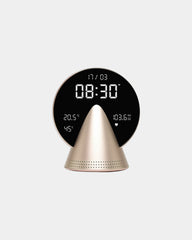 Wekkerradio Conic Clock met Bluetooth om te personaliseren - goudhoning
