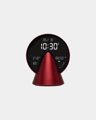 Wekkerradio Conic Clock met Bluetooth om te personaliseren - kersenrood