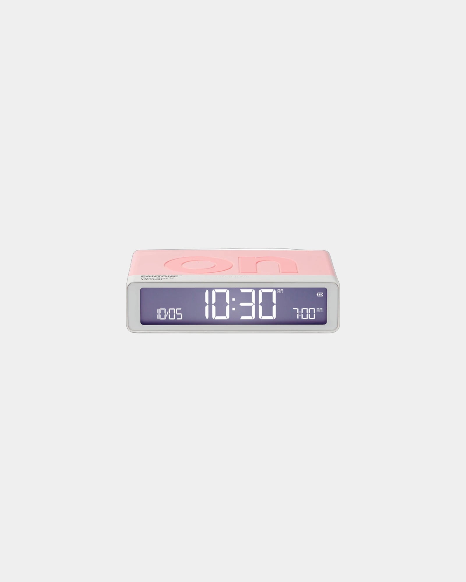 Wekker Lexon Flip+ oplaadbaar USB-C om te personaliseren - Rose Quartz