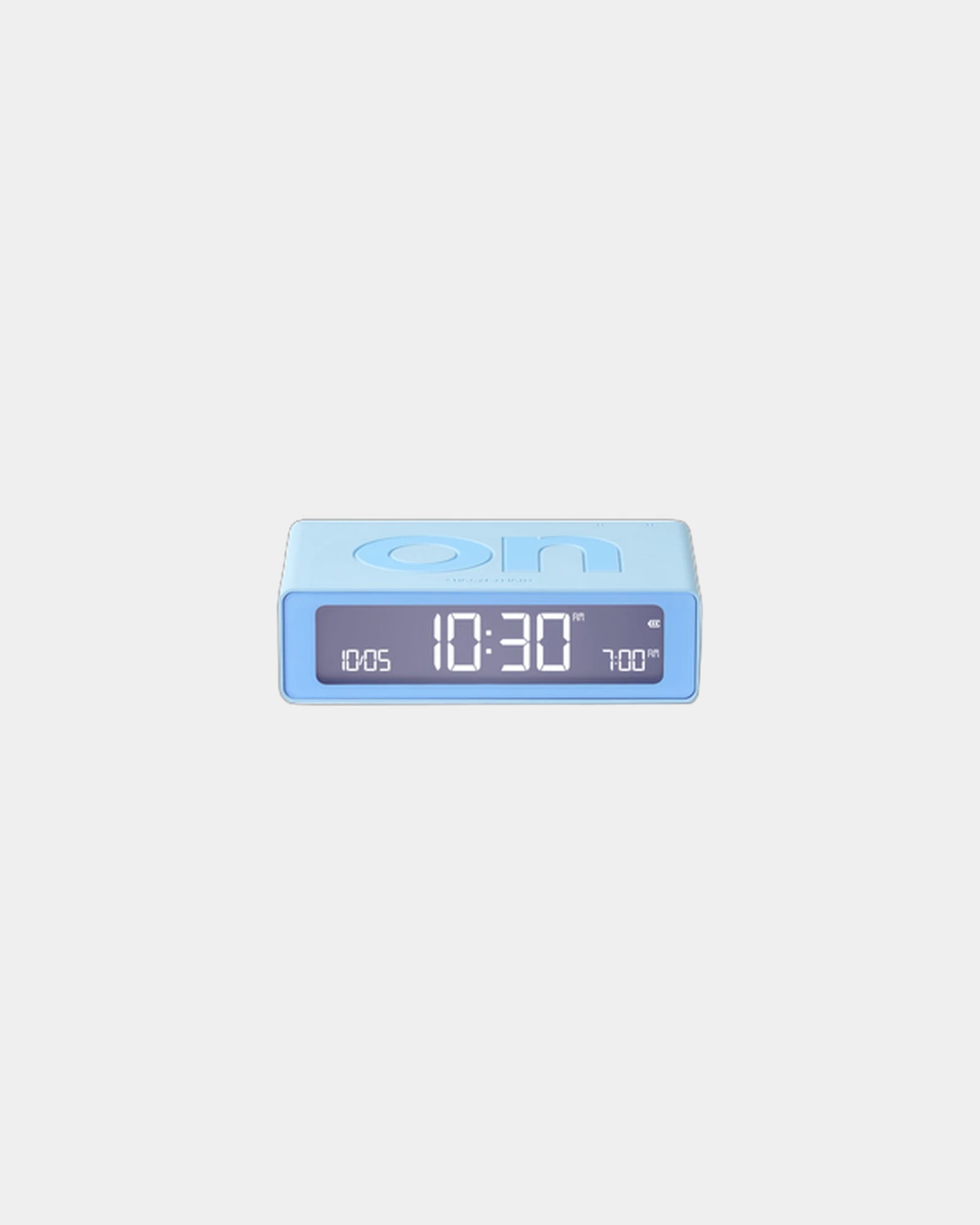 LCD-klok Lexon Flip Mini om te personaliseren - Lichtblauw