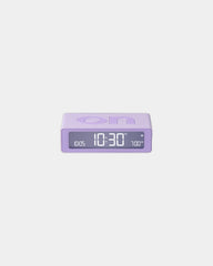 LCD-klok Lexon Flip Mini om te personaliseren - lila