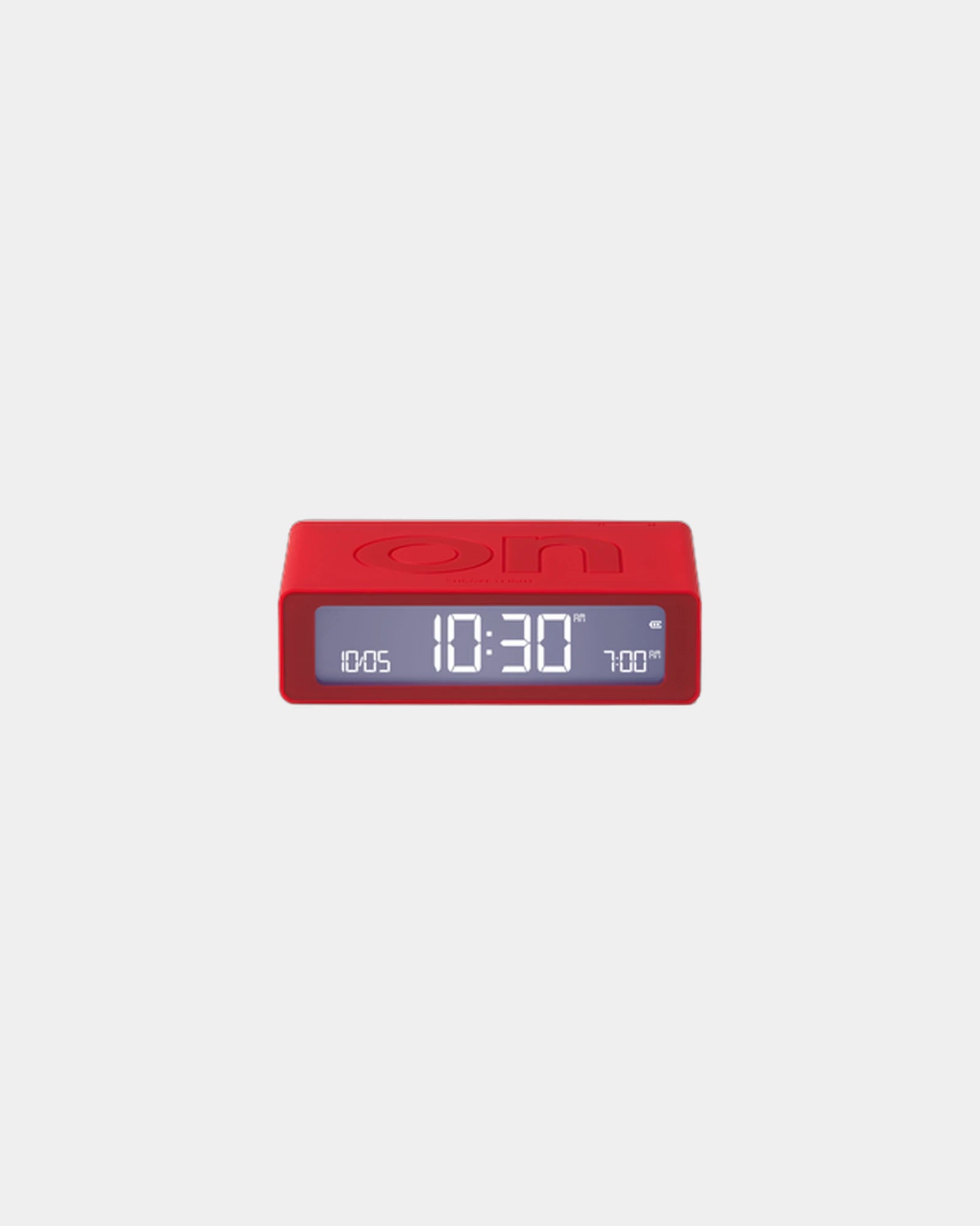 LCD-klok Lexon Flip Mini om te personaliseren - Rood