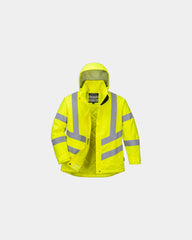 Parka winter hoge zichtbaarheid dames om te personaliseren - Geel