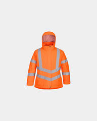 Parka winter hoge zichtbaarheid dames om te personaliseren - Oranje