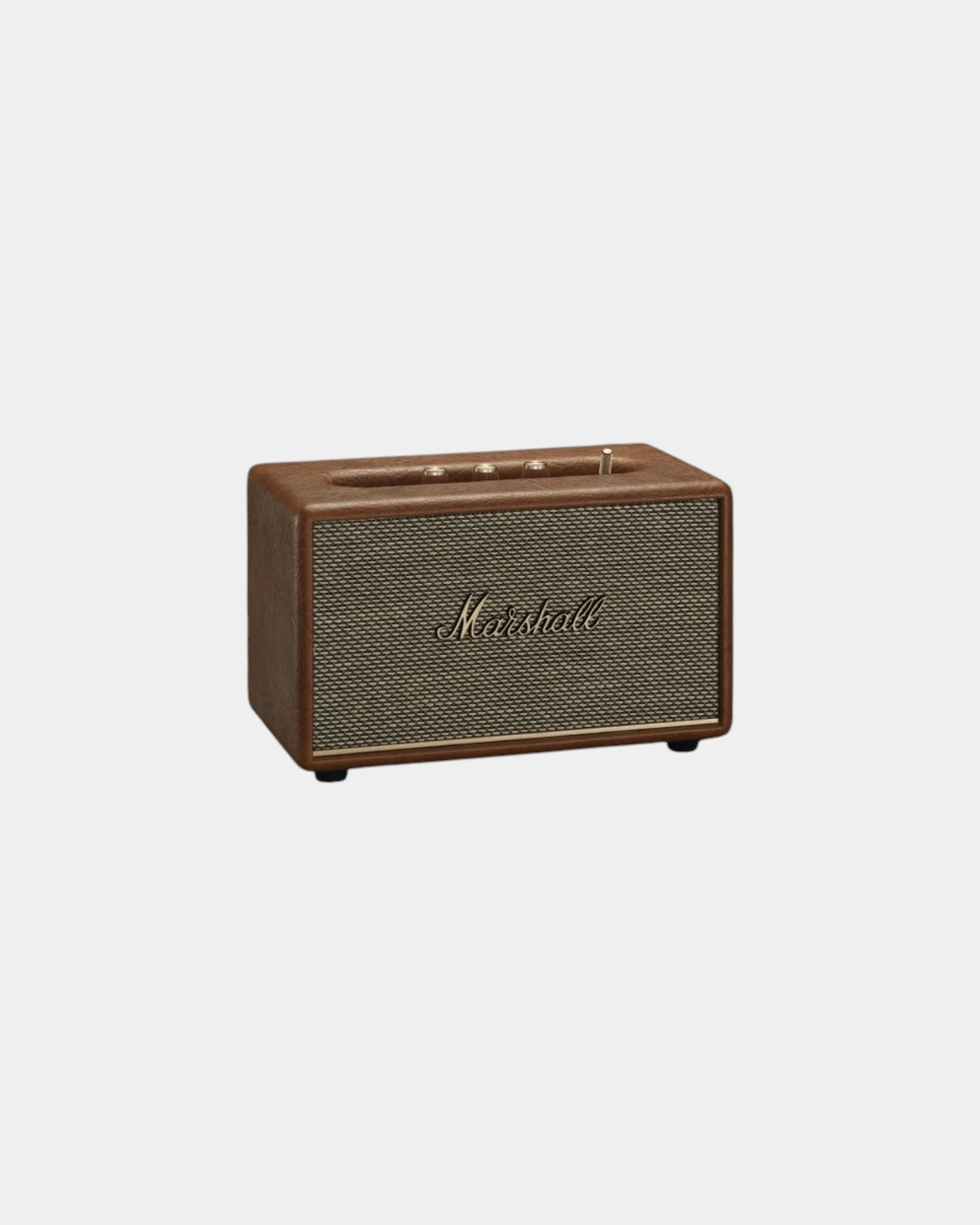 Speaker gerecycled plastic Acton III om te personaliseren - Bruin