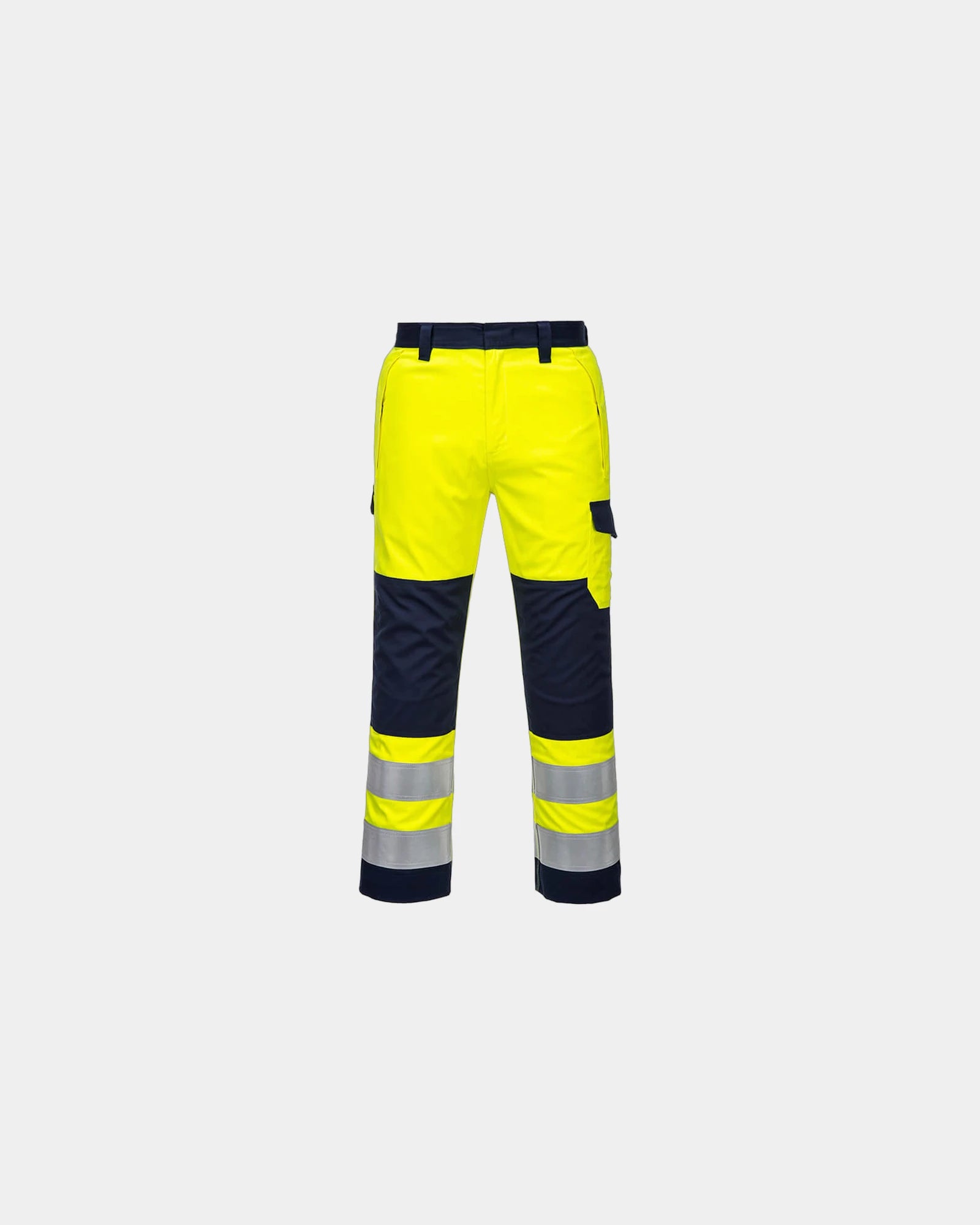 Werkbroek veiligheidsgecertificeerd om te personaliseren - Geel-Marineblauw