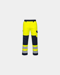 Werkbroek veiligheidsgecertificeerd om te personaliseren - Geel-Marineblauw