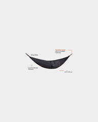 Hamac gerecycled nylon GRS 140x270 cm om te personaliseren - 2