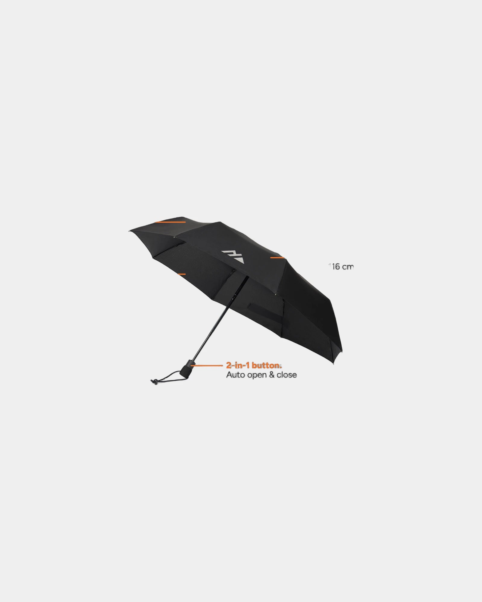 Stormparaplu gerecycled RPET 23" om te personaliseren - 1