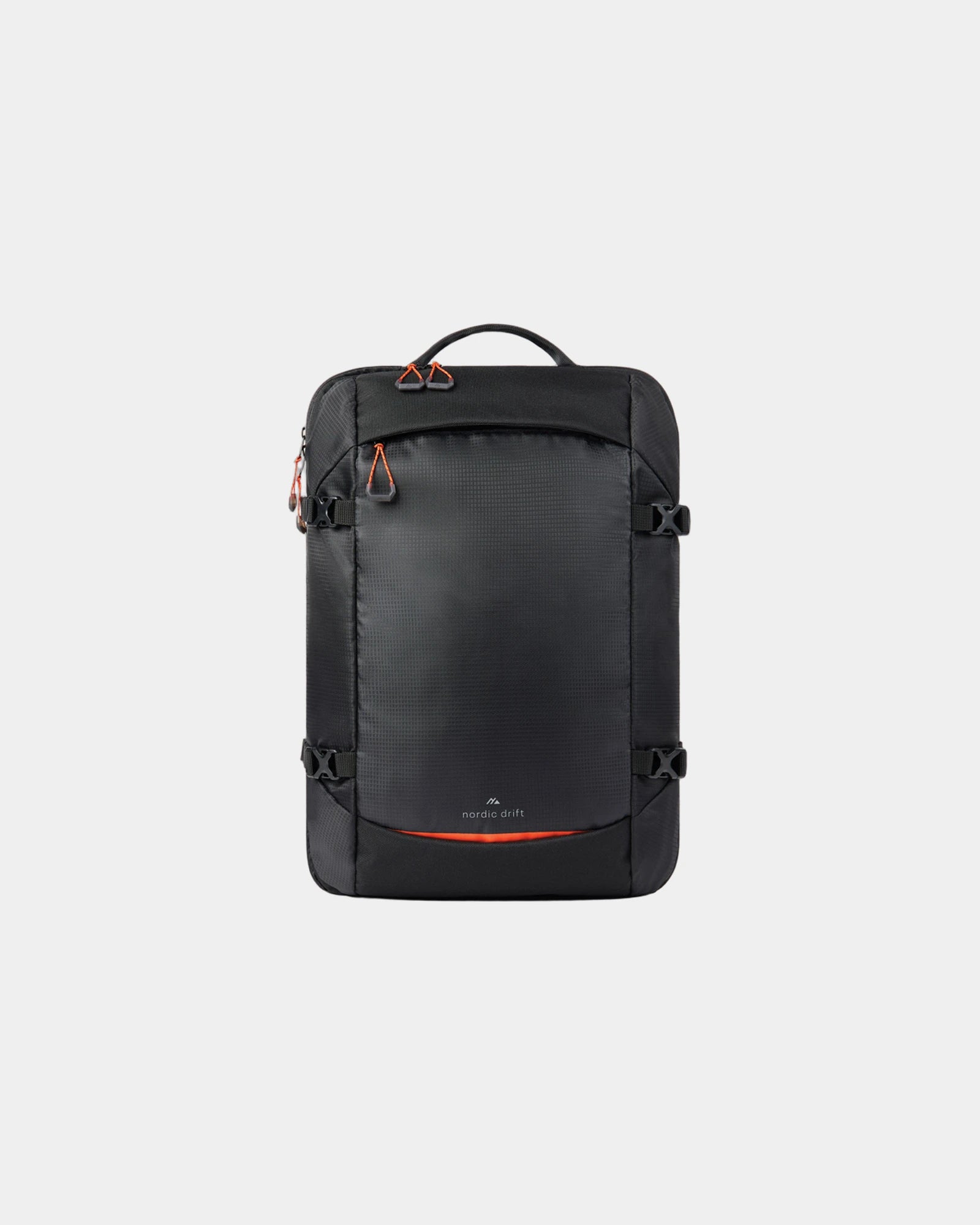 Reisrugzak gerecycled polyester 25L om te personaliseren - Zwart