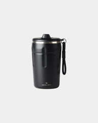 Thermosbeker gerecycled rvs 350ml om te personaliseren - Zwart