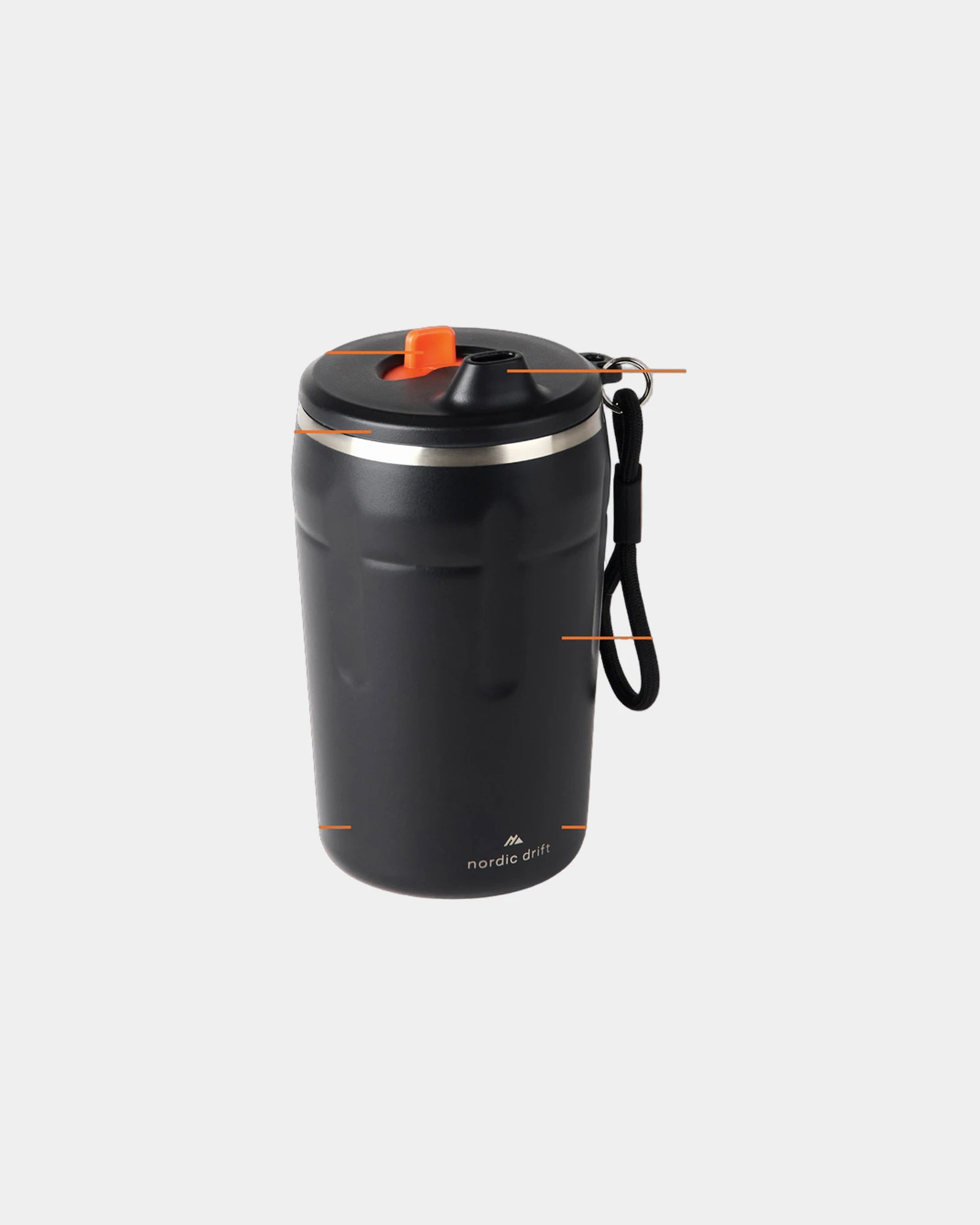 Thermosbeker gerecycled rvs 350ml om te personaliseren - 1