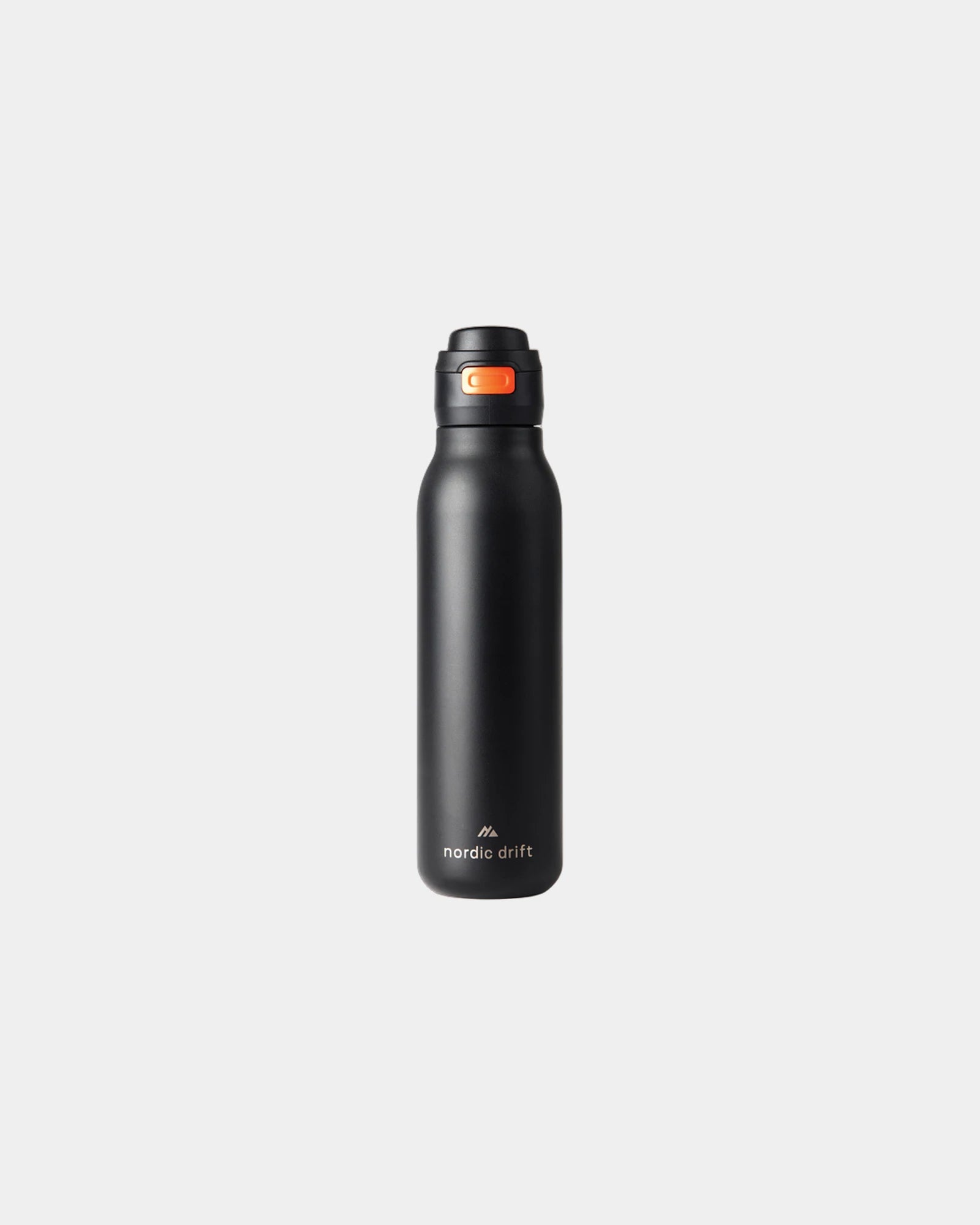 Drinkfles van gerecycled rvs 750ml om te personaliseren - Zwart