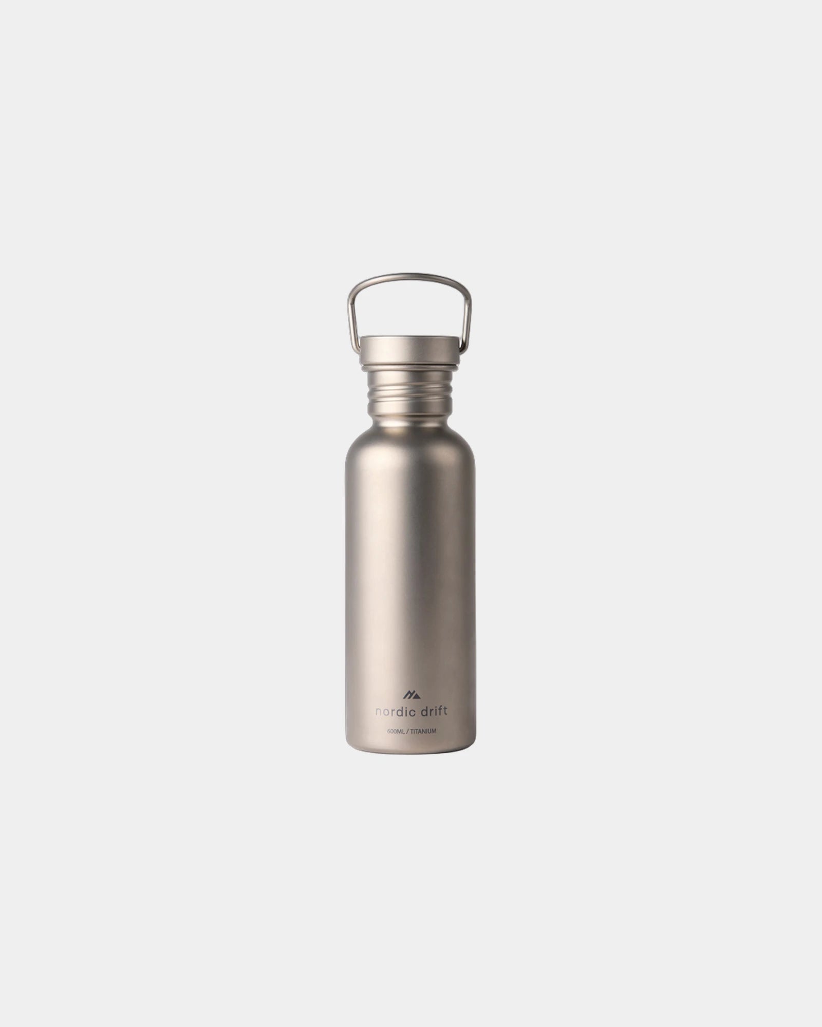 Drinkfles titanium ultralicht 600ml om te personaliseren - Zilver