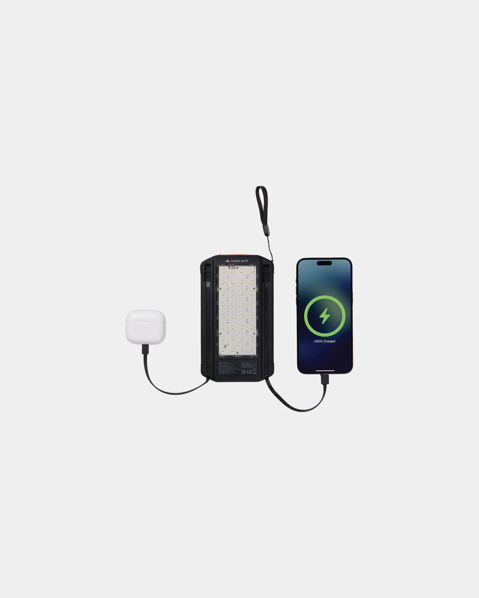 Powerbank solar gerecycled 10.000mAh om te personaliseren - 2