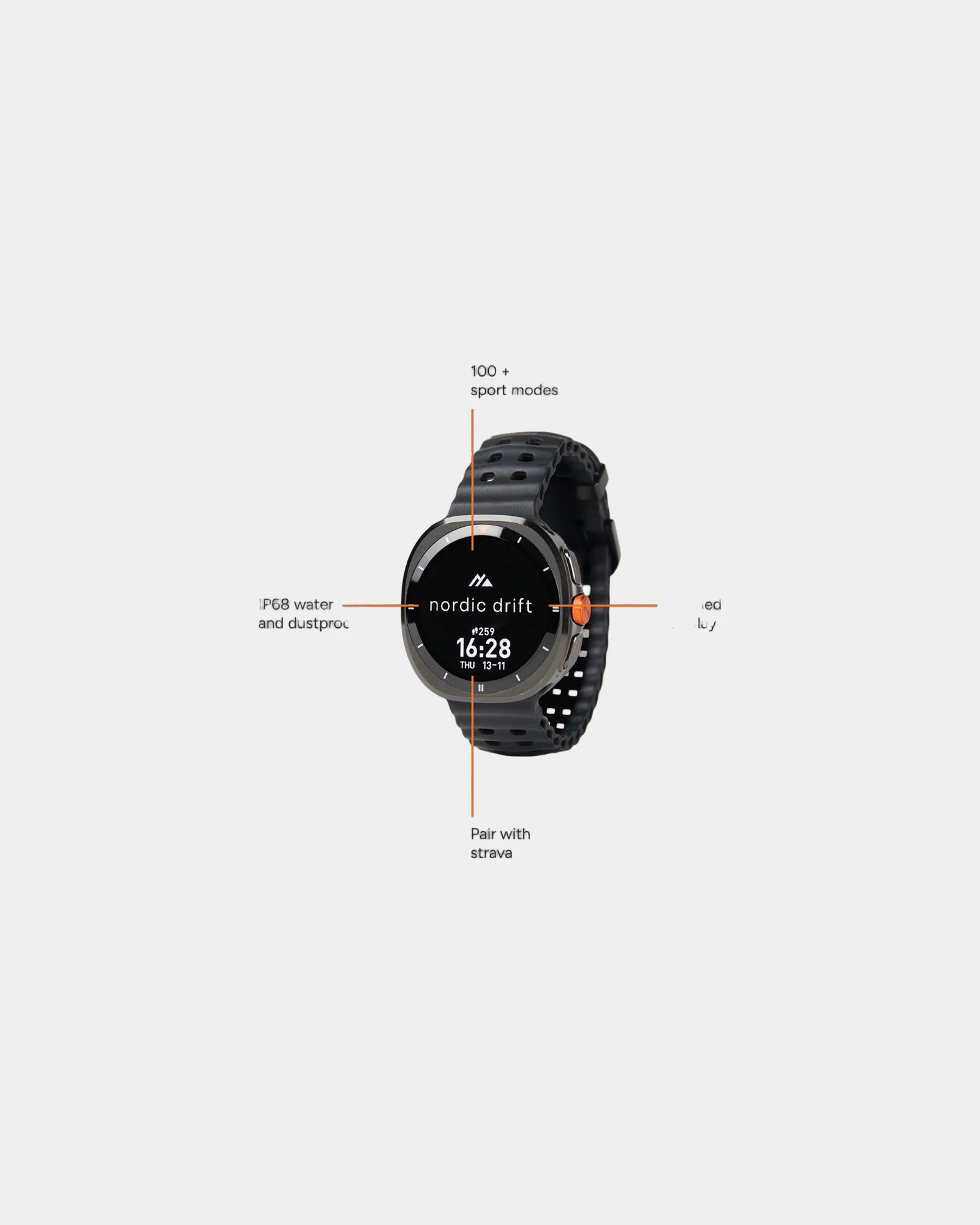 Smartwatch IP68 AMOLED waterdicht om te personaliseren - 1