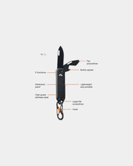 Sleutelhanger multitool roestvrij staal om te personaliseren - 1