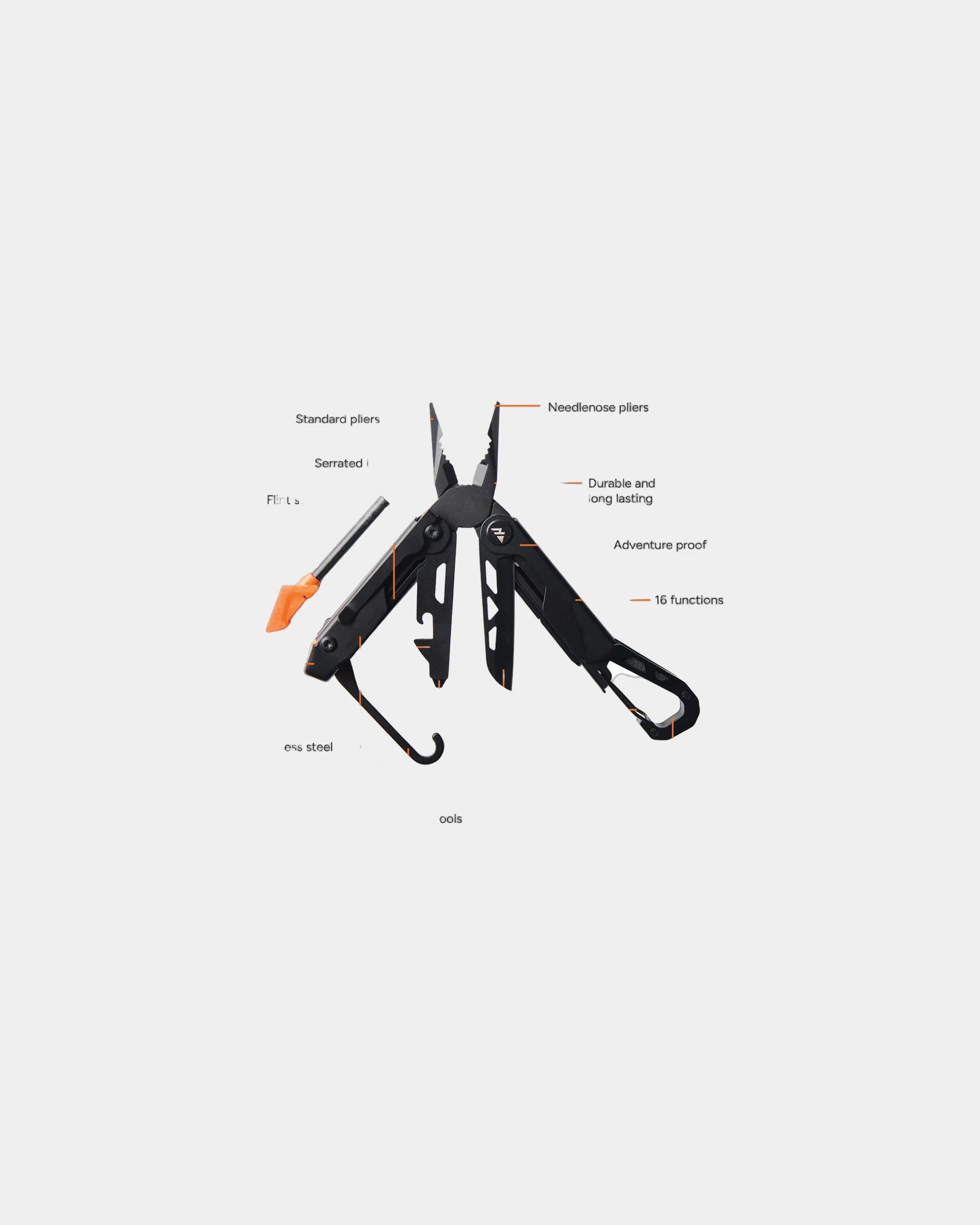 Multitool 16-in-1 roestvrij staal om te personaliseren - 1