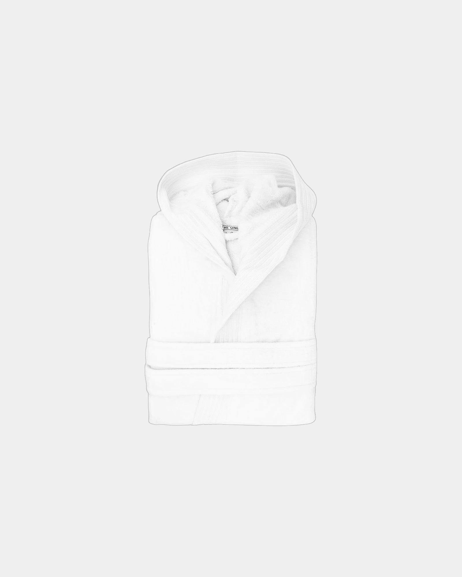 Peignoir capuche coton velours 450g/m² à personnaliser - White
